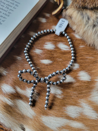 4mm Pearl Bow Bracelet