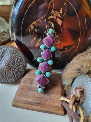 Beatrice Statement Ring - Adjustable - Purple Spiny & Sonoran