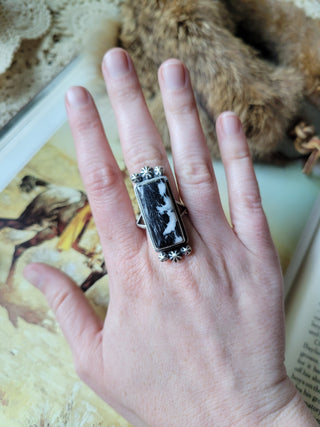 The Kuntz Bar Ring - Sz 10 - White Buffalo