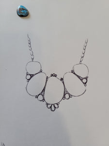"Something Blue" Bridal Necklace
