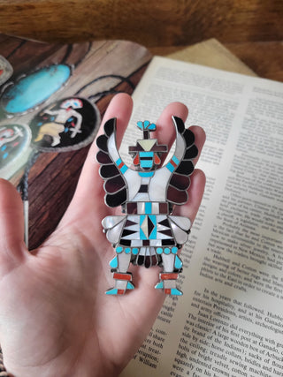 Vintage Zuni Knifewing Pin