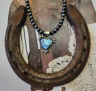 Golden Hills Heart Pendant