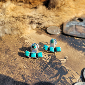 Tibetan Ear Jacket Studs