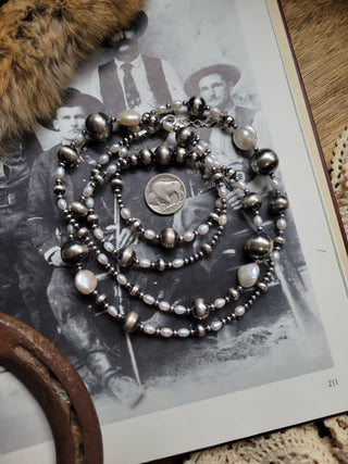 The River Pearl Necklace - 40"