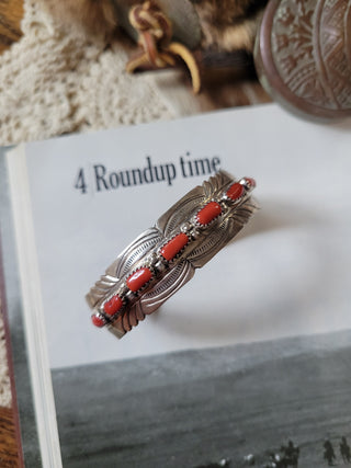 The Bridger Cuff - Coral