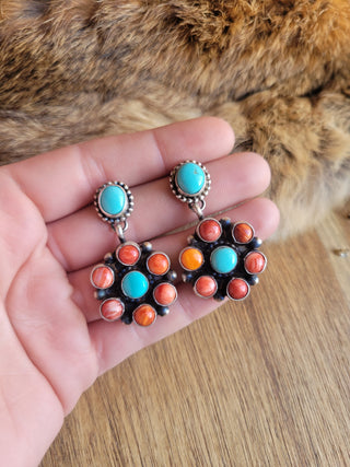 The Sandy Girl Cluster Earrings