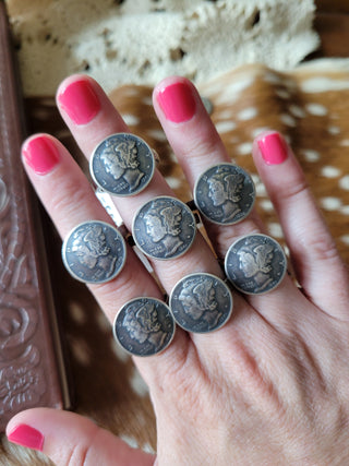 Mercury Dime Rings
