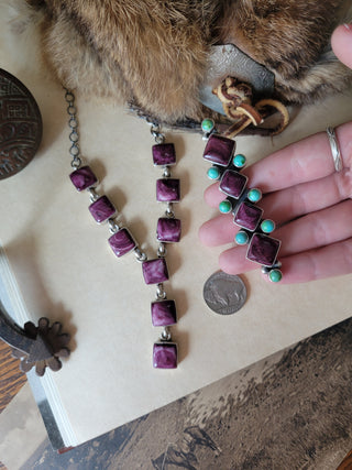Beatrice Statement Ring - Adjustable - Purple Spiny & Sonoran
