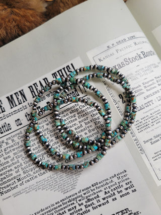 4mm Heishi Pearl Bracelet