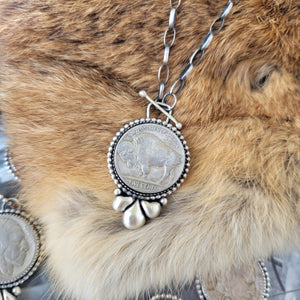 18" Buffalo Nickel Toggle Necklace - PRE-ORDER