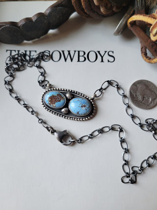 The Eliza Jane Necklace - Golden Hills Turquoise