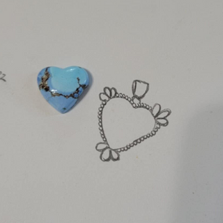 Golden Hills Heart Pendant