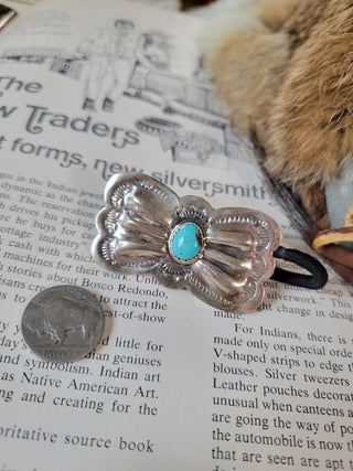 The Rowan Bowtie Concho Hair Tie