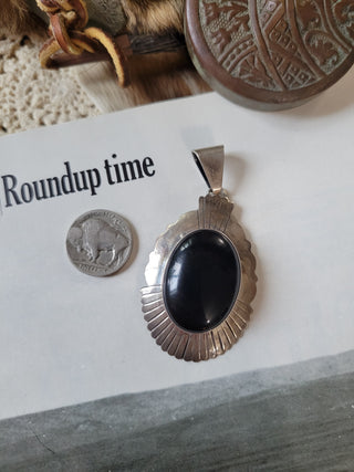 The Calloway Statement Pendant - Onyx