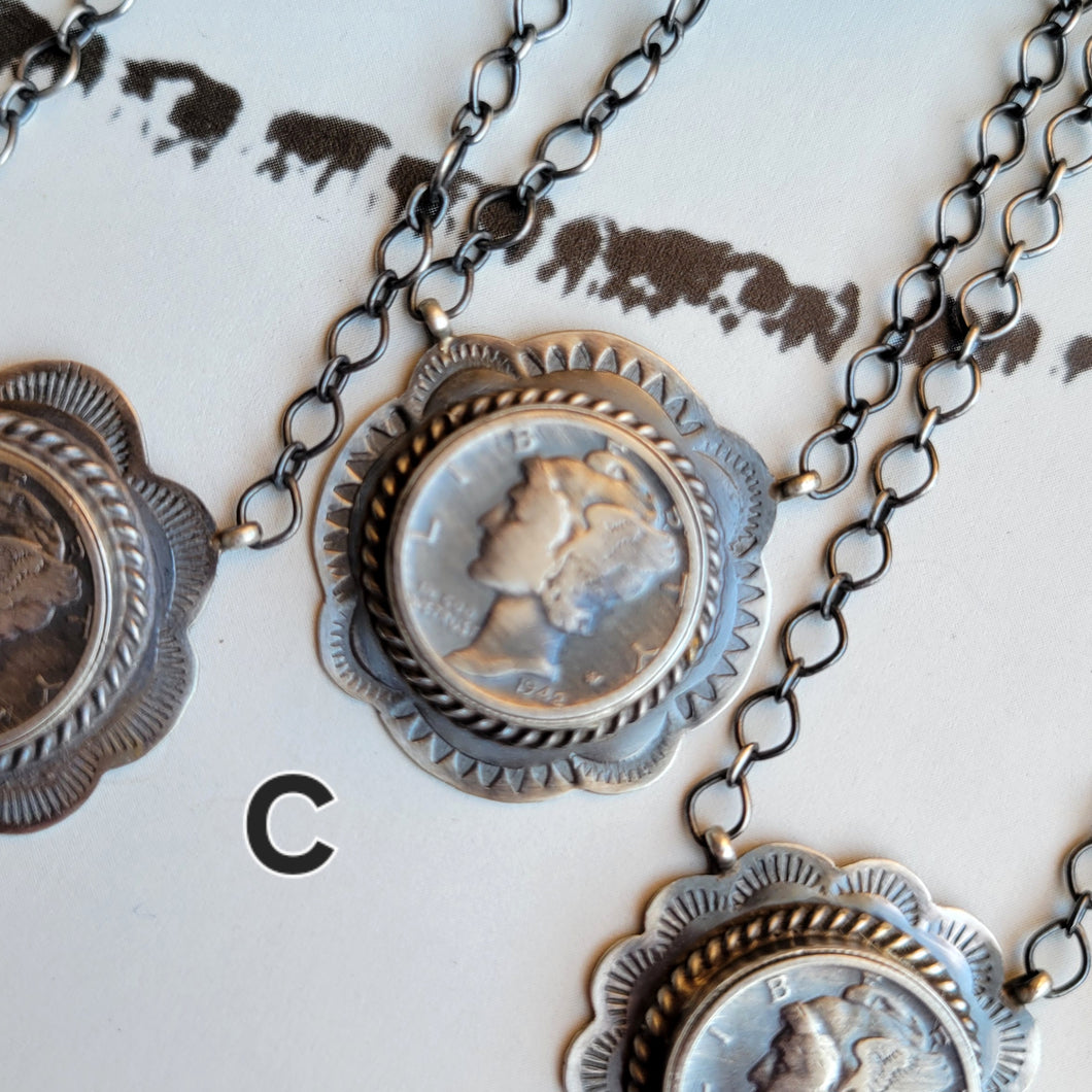 The Saratoga Dime Necklace