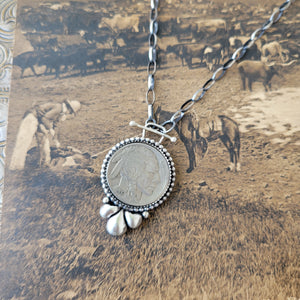 18" Buffalo Nickel Toggle Necklace - PRE-ORDER