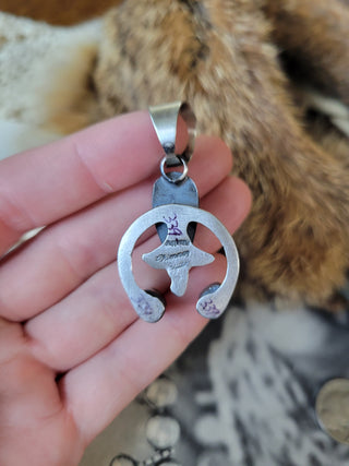 The Crosby Naja Pendant - Chimney Butte - Morenci Turquoise