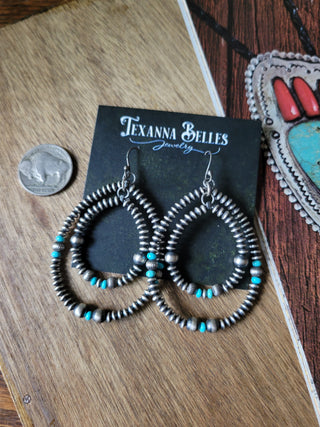 The Ira Saucer Pearl Hoops - Kingman