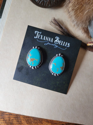 Kathryn Studs - Kingman Turquoise