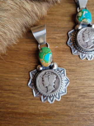 The Winnebago Dime Pendant - Sonoran