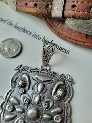 The Coyote Moon Concho Pendant