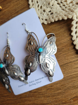 Butterfly Whimsy Concho Earrings - Kingman