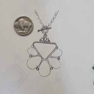 The Conway Cluster Toggle Necklace - 16" - MADE TO ORDER