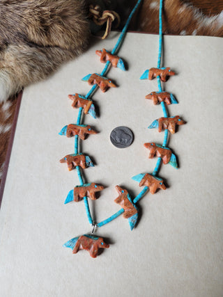 Wild Mustang Fetish Necklace - B