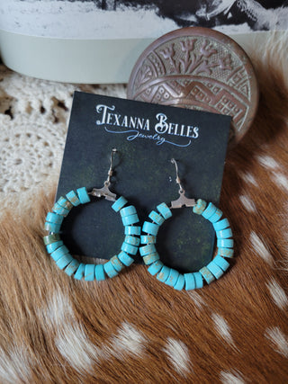 The Blythe Heishi Hoops - Kingman