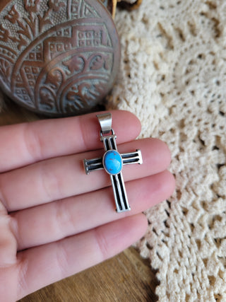 The Shirley Cross Pendant - Golden Hills
