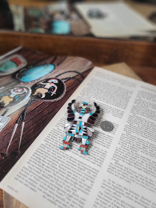 Vintage Zuni Knifewing Pin