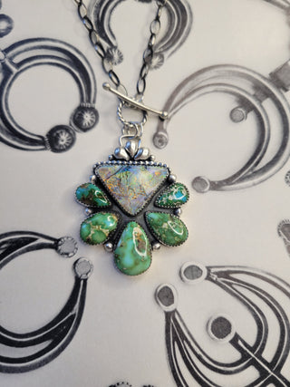 The Conway Cluster Toggle Necklace - 16" - MADE TO ORDER