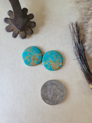 Kingman Turquoise Cab Pair