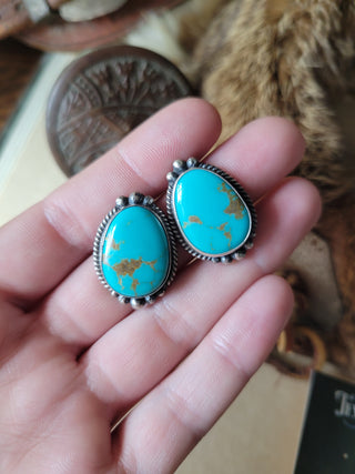 Kathryn Studs - Kingman Turquoise