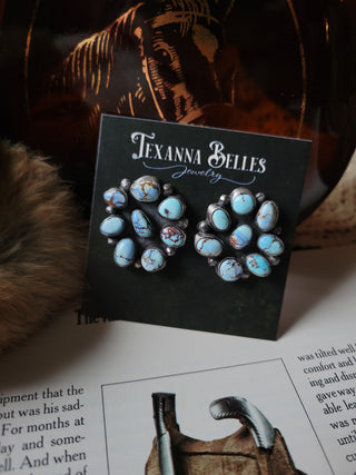 The Daisy Cluster Studs - Golden Hills