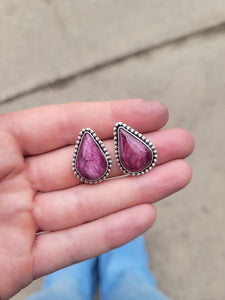 Custom Purple Spiny Studs