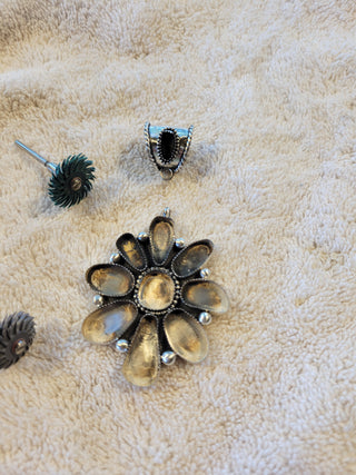 The Tamara Mixed Mine Cluster Pendant