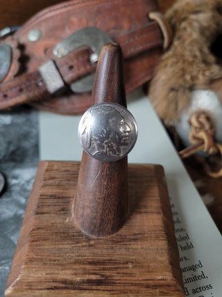 Buffalo Nickel Ring - Heads Up - Sz 7.25