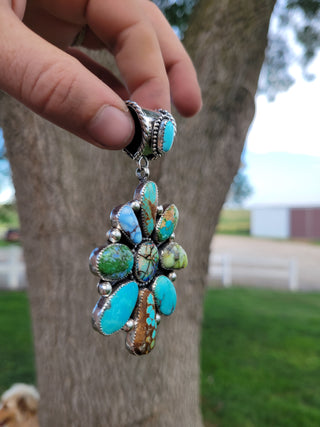 The Tamara Mixed Mine Cluster Pendant