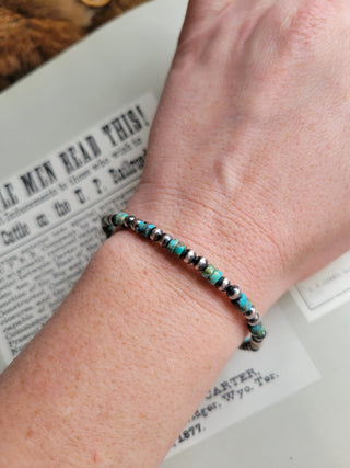 4mm Heishi Pearl Bracelet