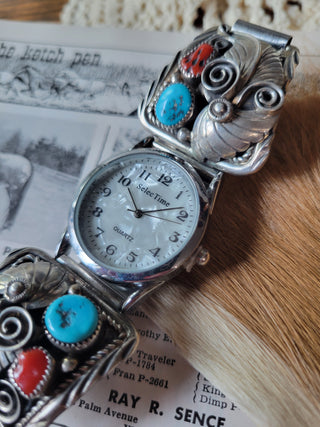 The Leona Watch - Coral & Kingman