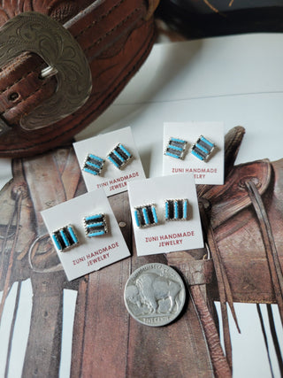 The Faith Needlepoint Studs - Kingman