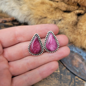 Custom Purple Spiny Studs