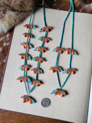 Wild Mustang Fetish Necklace - B