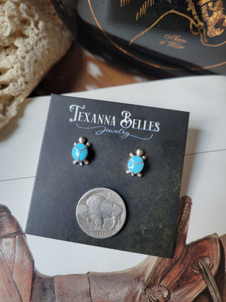 The Hazel Turtle Studs - Kingman