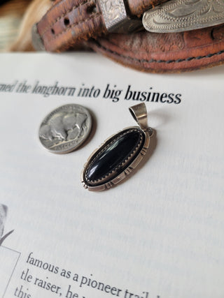 The Slade Pendant - Black Onyx