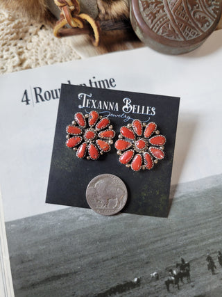 The Archer Cluster Studs - Coral