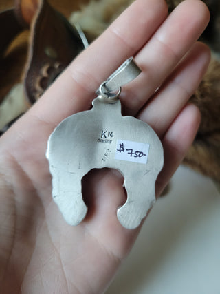 The Tucumcari Naja Pendant - White Water Turquoise