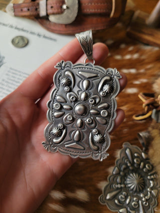 The Coyote Moon Concho Pendant