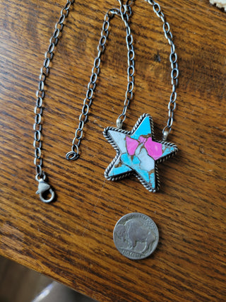 The Petra Star Necklace - Cotton Candy Mojave